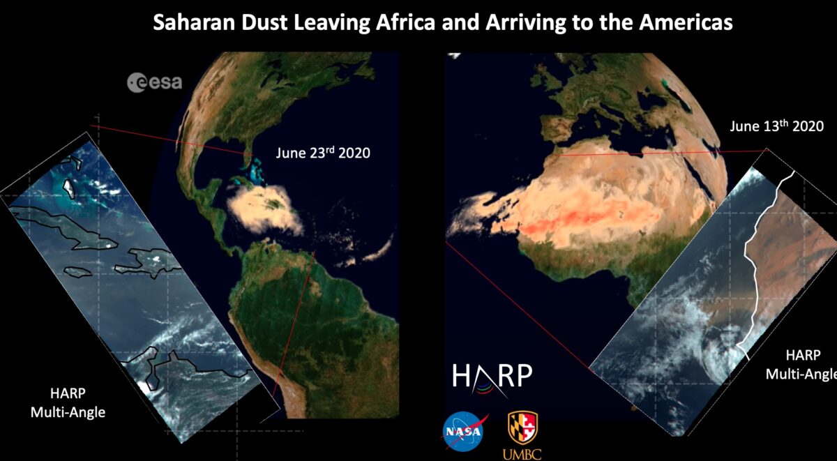 HARP tracks a massive Saharan dust plume!